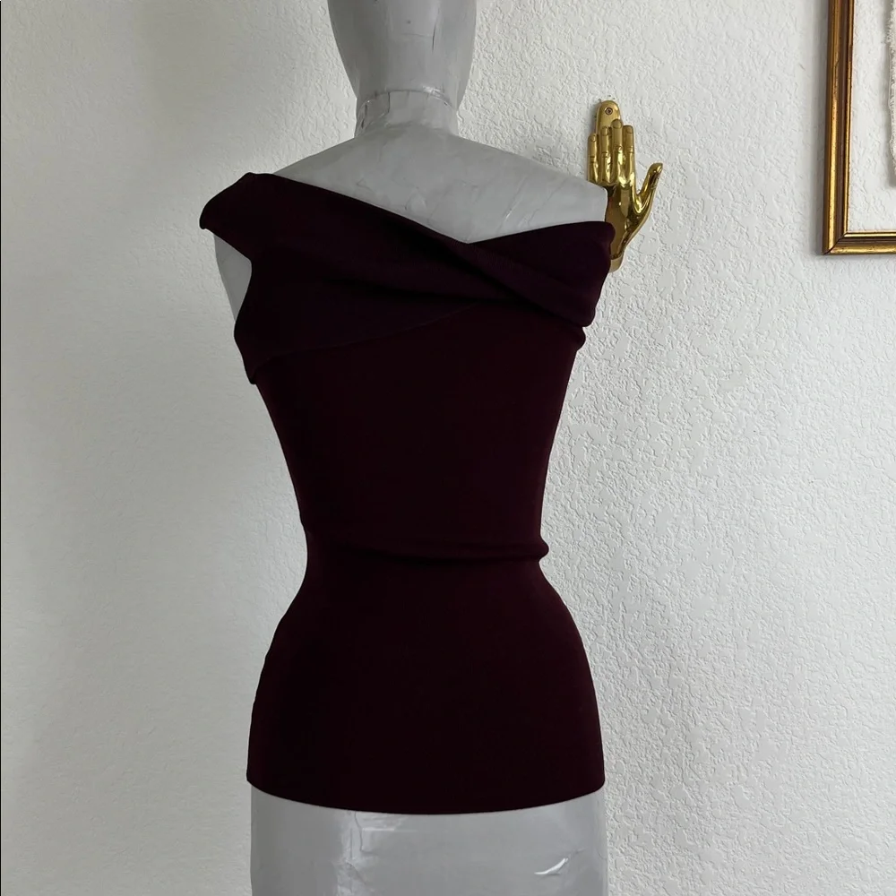 Reiss Dylan Ribbed Knit Off-the-Shoulder Top - Picture 6 of 10